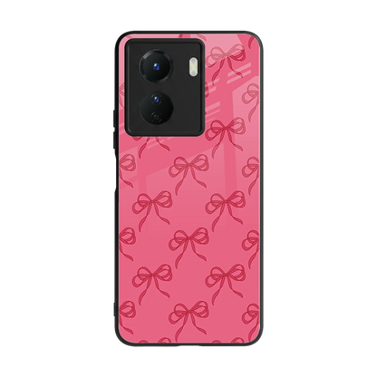 Ribbon Chic back phone cover | glass case for vivo y16