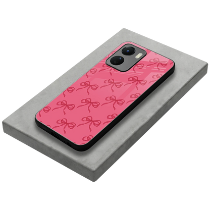 Ribbon Chic stylish phone case for vivo y16 | glossy glass and slim fit