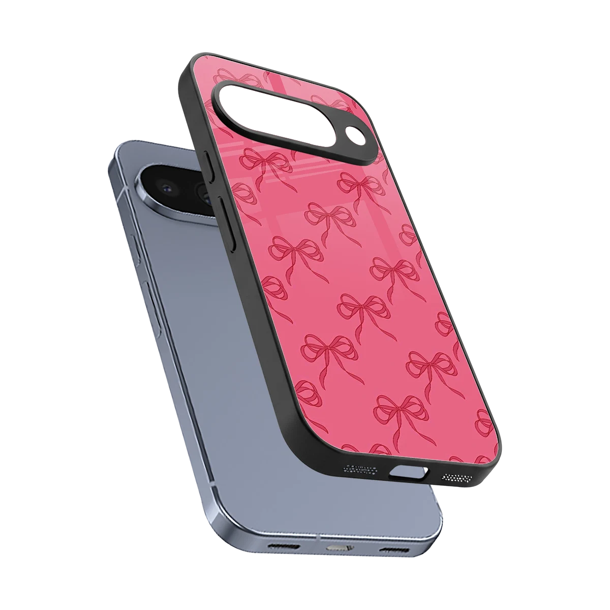 Ribbon Chic sleek google pixel 10 cover with tempered glass back and TPU edges