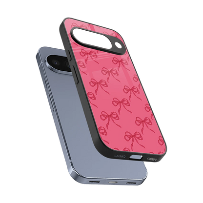 Ribbon Chic sleek google pixel 10 cover with tempered glass back and TPU edges