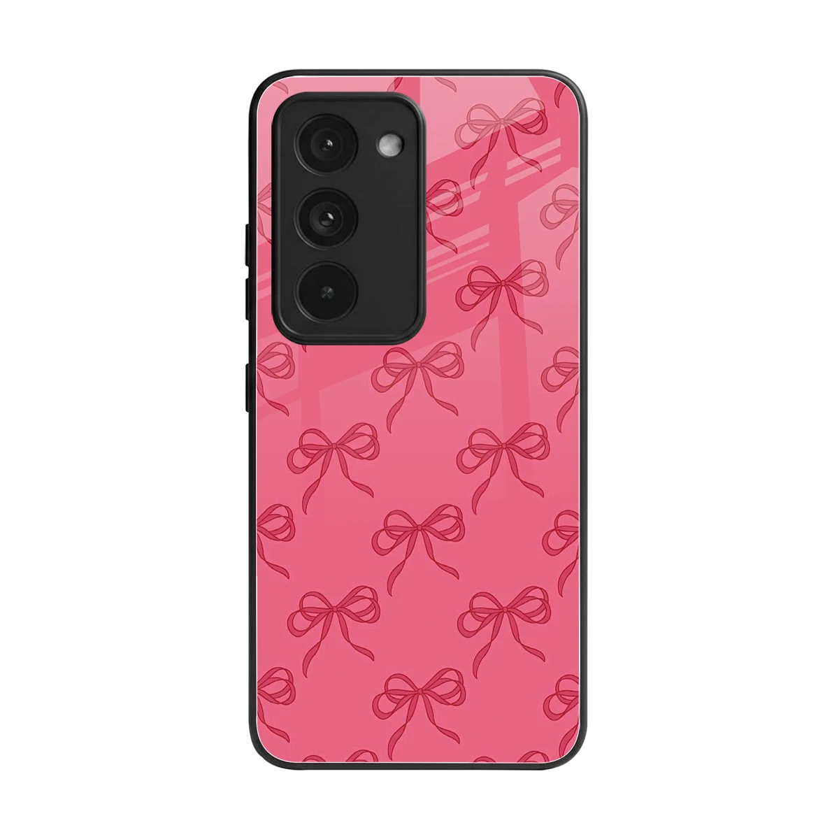 Ribbon Chic back phone cover | glass case for redmi 15 5g