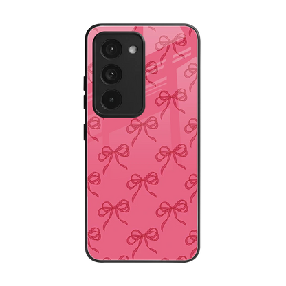 Ribbon Chic back phone cover | glass case for redmi 15 5g
