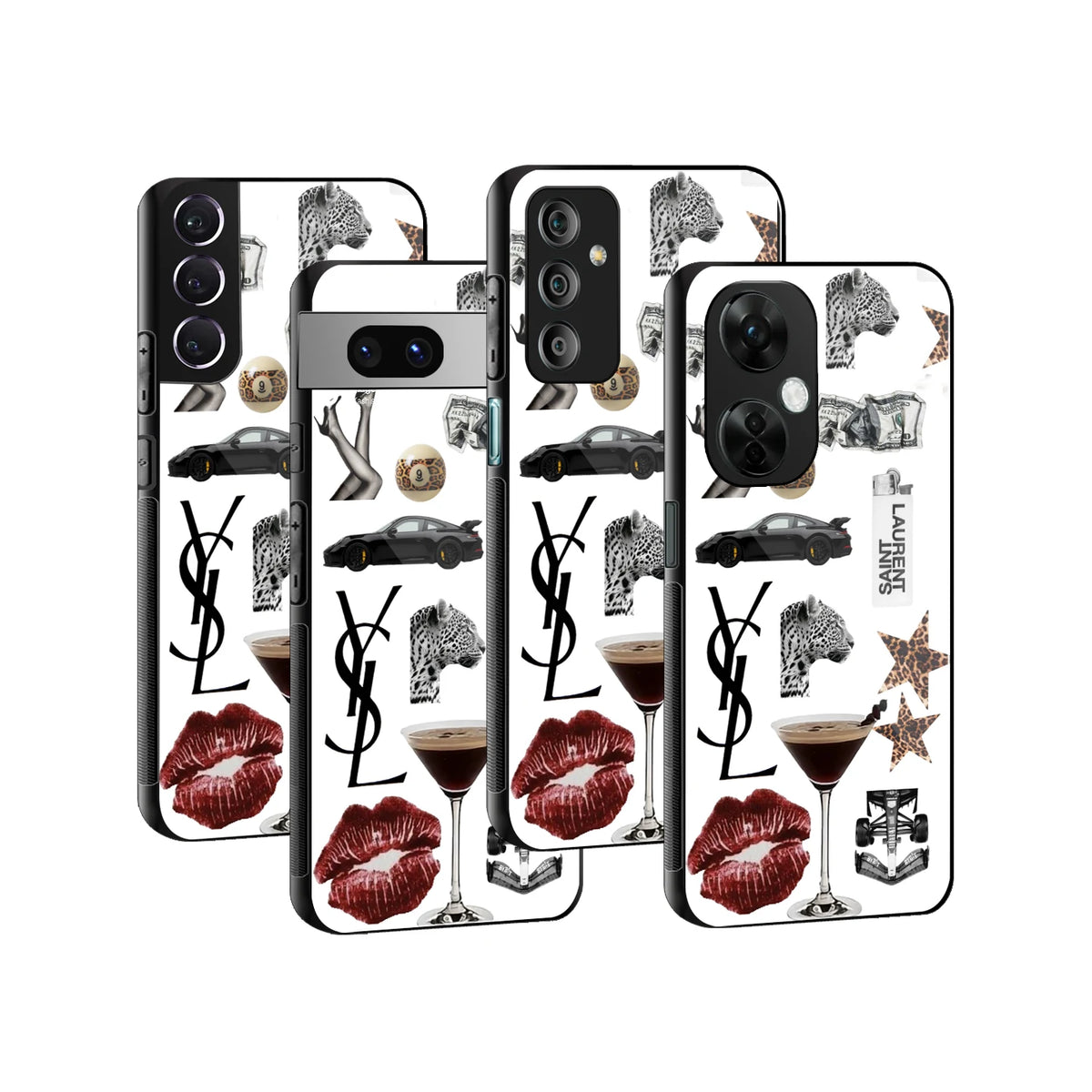 Stylish Glass Back Case for All Smartphones iPhone, Samsung, OnePlus, Pixel, Redmi, Oppo, Vivo, Motorola