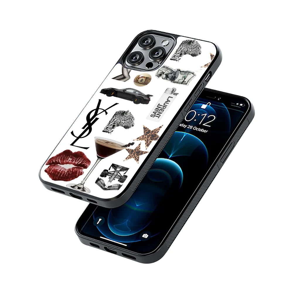Protective Glass Back Phone Case Compatible with iPhone, Samsung, OnePlus, Pixel & More