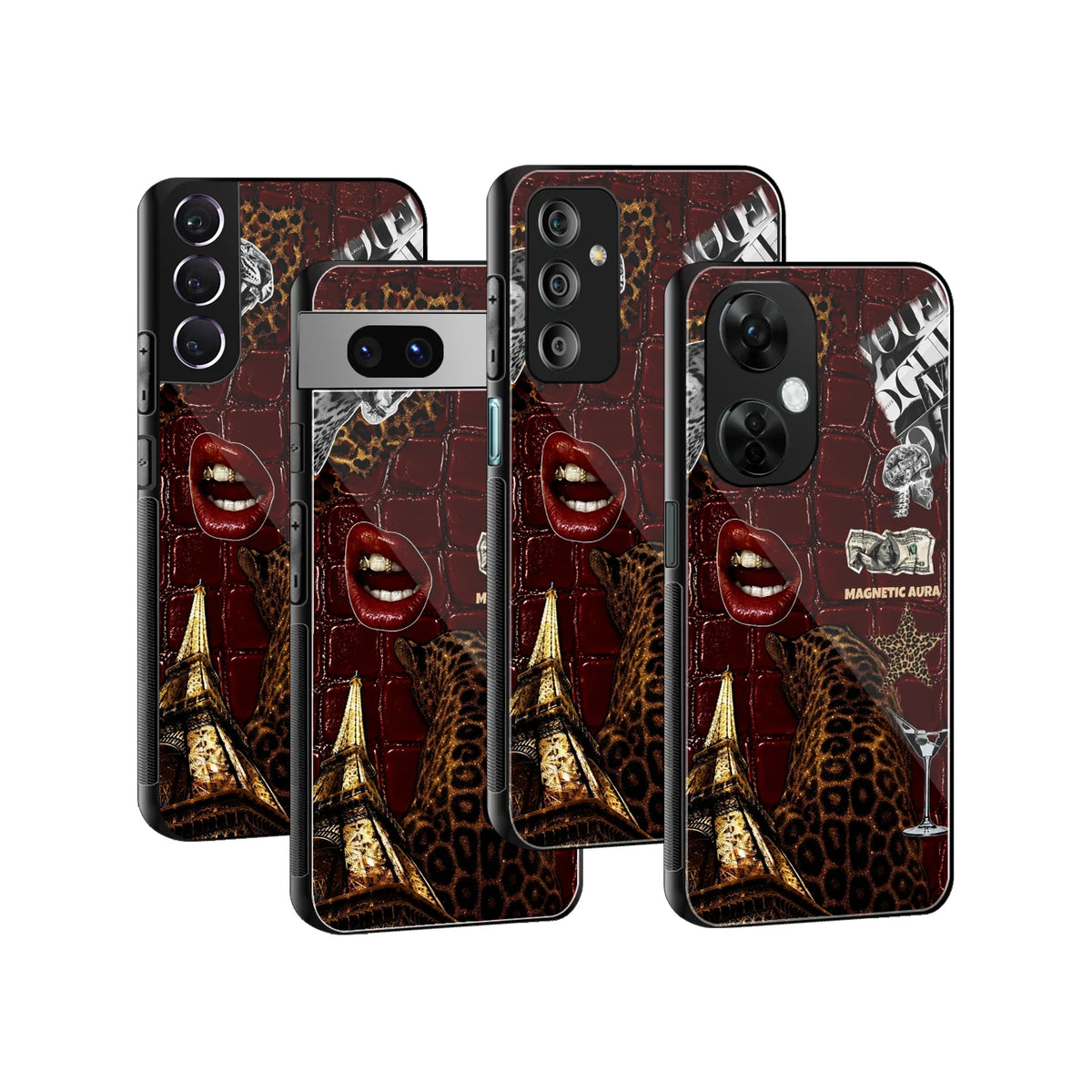 Stylish Glass Back Case for All Smartphones iPhone, Samsung, OnePlus, Pixel, Redmi, Oppo, Vivo, Motorola