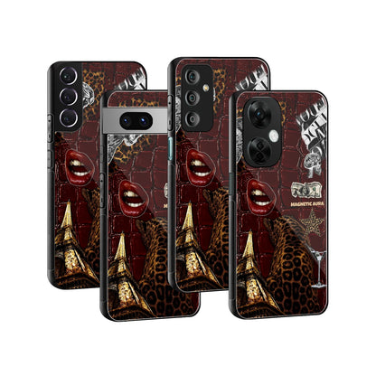 Stylish Glass Back Case for All Smartphones iPhone, Samsung, OnePlus, Pixel, Redmi, Oppo, Vivo, Motorola