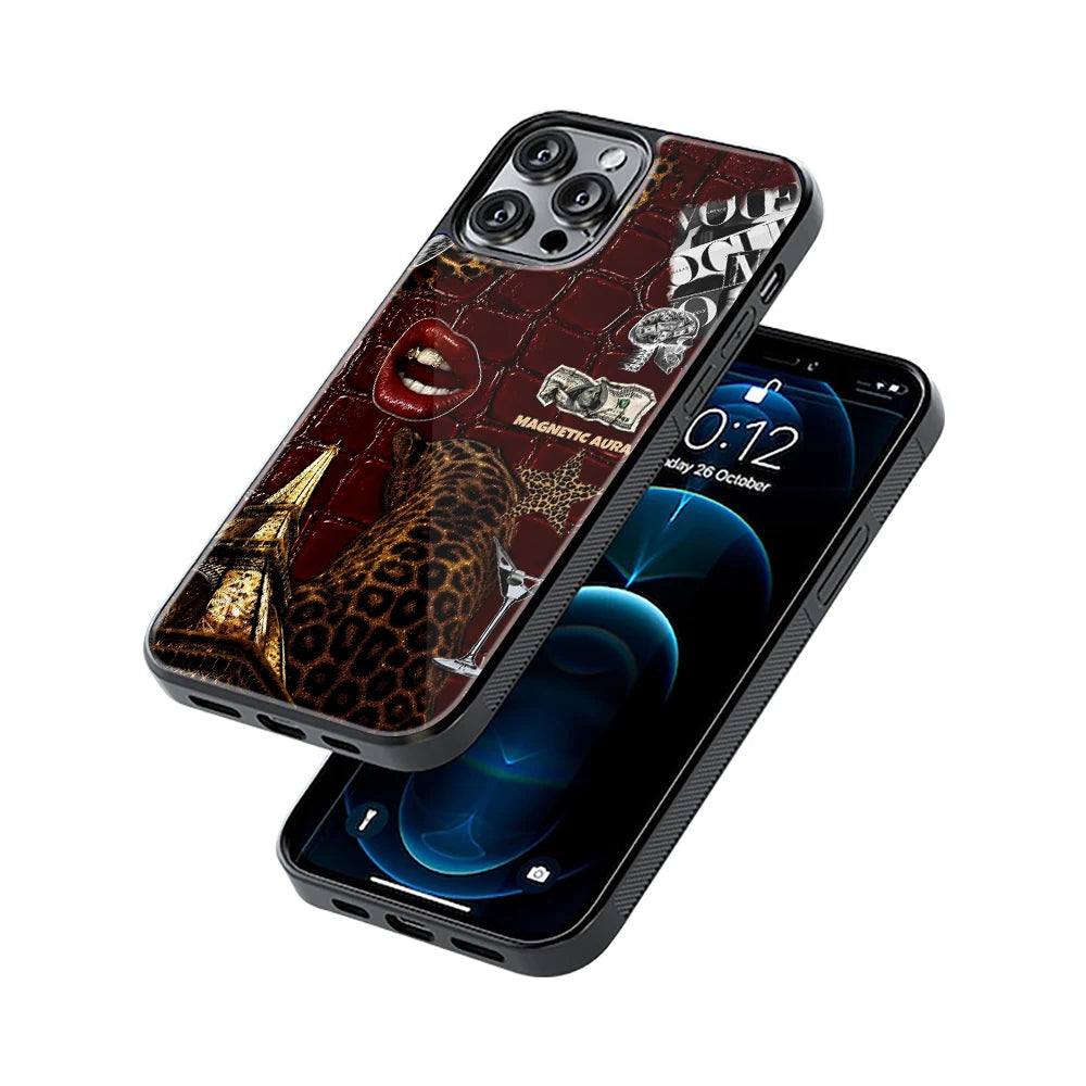 Protective Glass Back Phone Case Compatible with iPhone, Samsung, OnePlus, Pixel & More