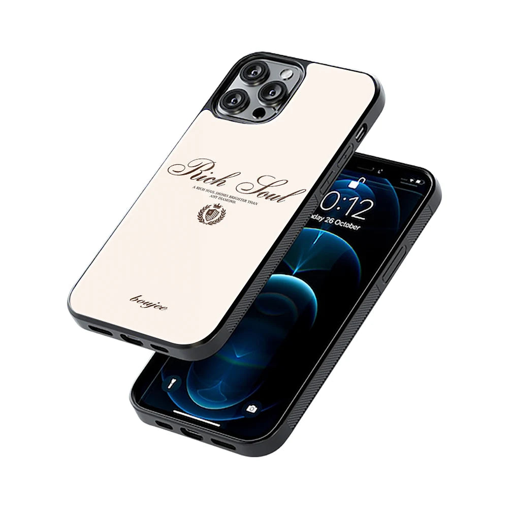 Protective Glass Back Phone Case Compatible with iPhone, Samsung, OnePlus, Pixel & More