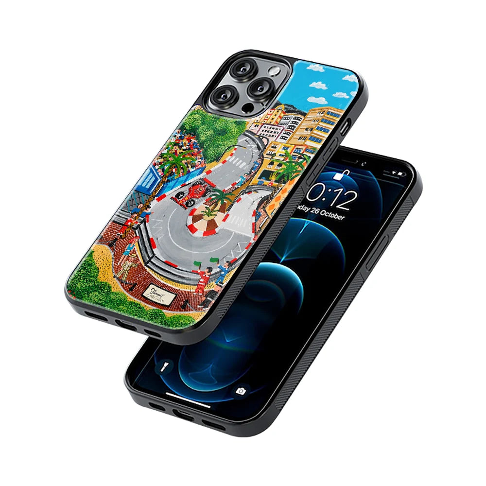 Protective Glass Back Phone Case Compatible with iPhone, Samsung, OnePlus, Pixel & More
