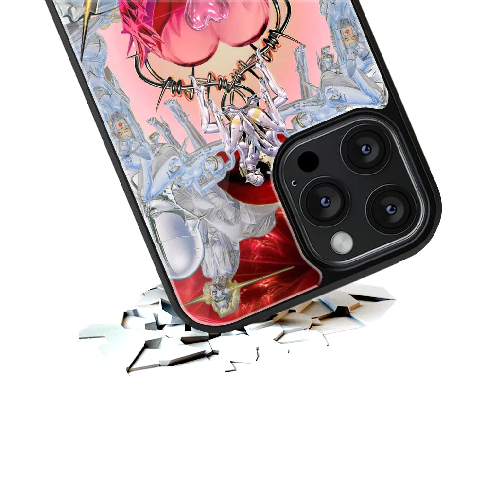Durable Glass Back Mobile Case for iPhone, Samsung, OnePlus, Google Pixel, Redmi, Vivo, Oppo