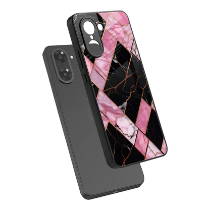 Rose Luxe sleek oneplus nord ce5 5g cover with tempered glass back and TPU edges