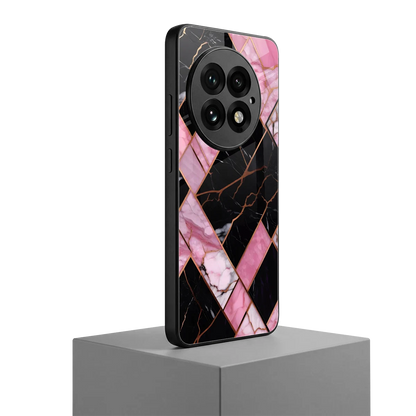 Rose Luxe oneplus 13 mobile cover | shockproof glass phone case
