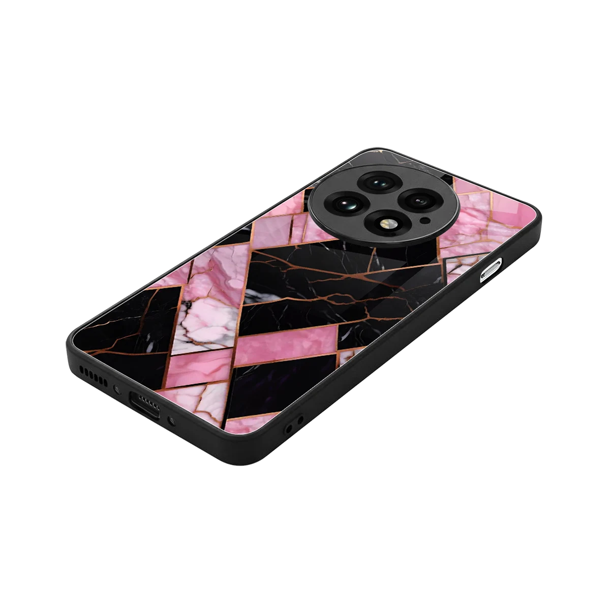 Rose Luxe stylish phone case for oneplus 13 | glossy glass and slim fit