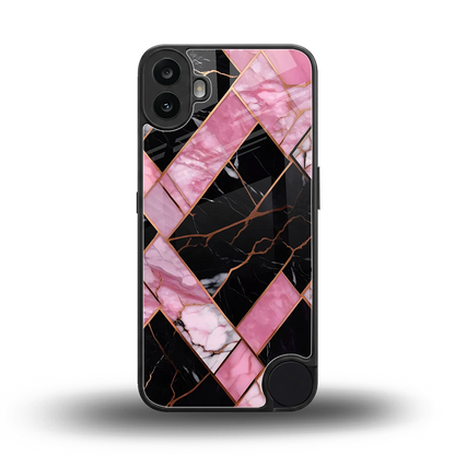 Rose Luxe back phone cover | glass case for cmf nothing phone 1