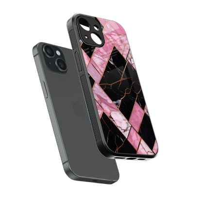 Rose Luxe sleek iphone 13 mini cover with tempered glass back and TPU edges