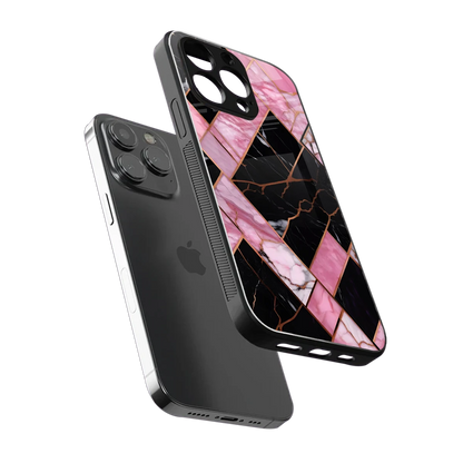 Rose Luxe sleek iphone 13 pro max cover with tempered glass back and TPU edges