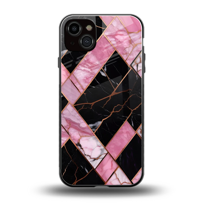 Rose Luxe back phone cover | glass case for iphone 15 plus