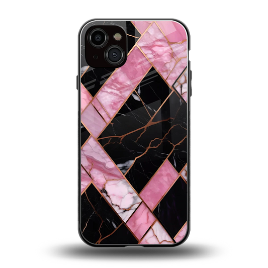 Rose Luxe back phone cover | glass case for iphone 15 plus