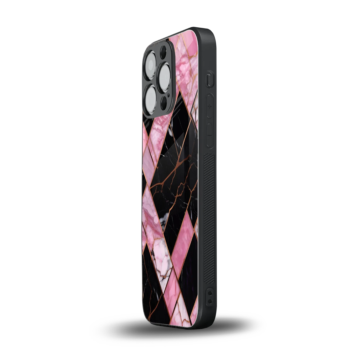 Rose Luxe iphone 15 pro mobile cover | shockproof glass phone case