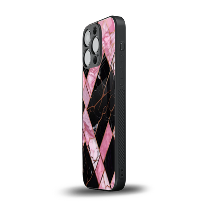 Rose Luxe iphone 15 pro mobile cover | shockproof glass phone case