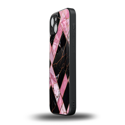 Rose Luxe iphone 15 mobile cover | shockproof glass phone case