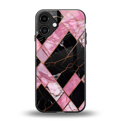 Rose Luxe back phone cover | glass case for iphone 16 plus