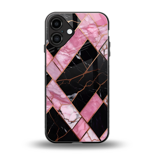 Rose Luxe back phone cover | glass case for iphone 16 plus