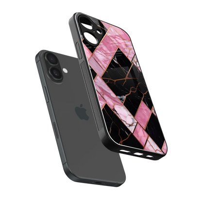 Rose Luxe sleek iphone 16 plus cover with tempered glass back and TPU edges