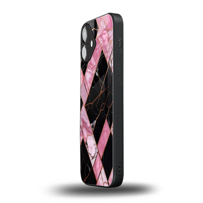 Rose Luxe iphone 16 plus mobile cover | shockproof glass phone case