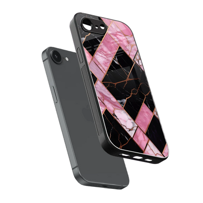Rose Luxe sleek iphone 16e cover with tempered glass back and TPU edges