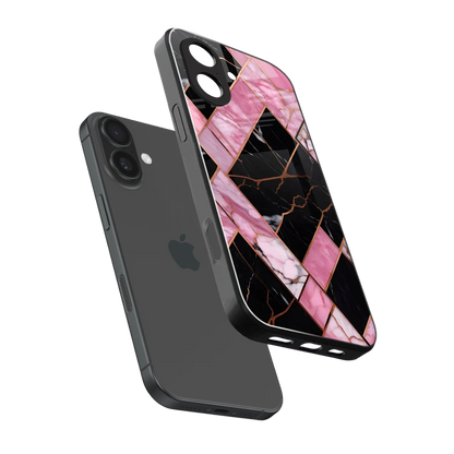 Rose Luxe sleek iphone 17 cover with tempered glass back and TPU edges