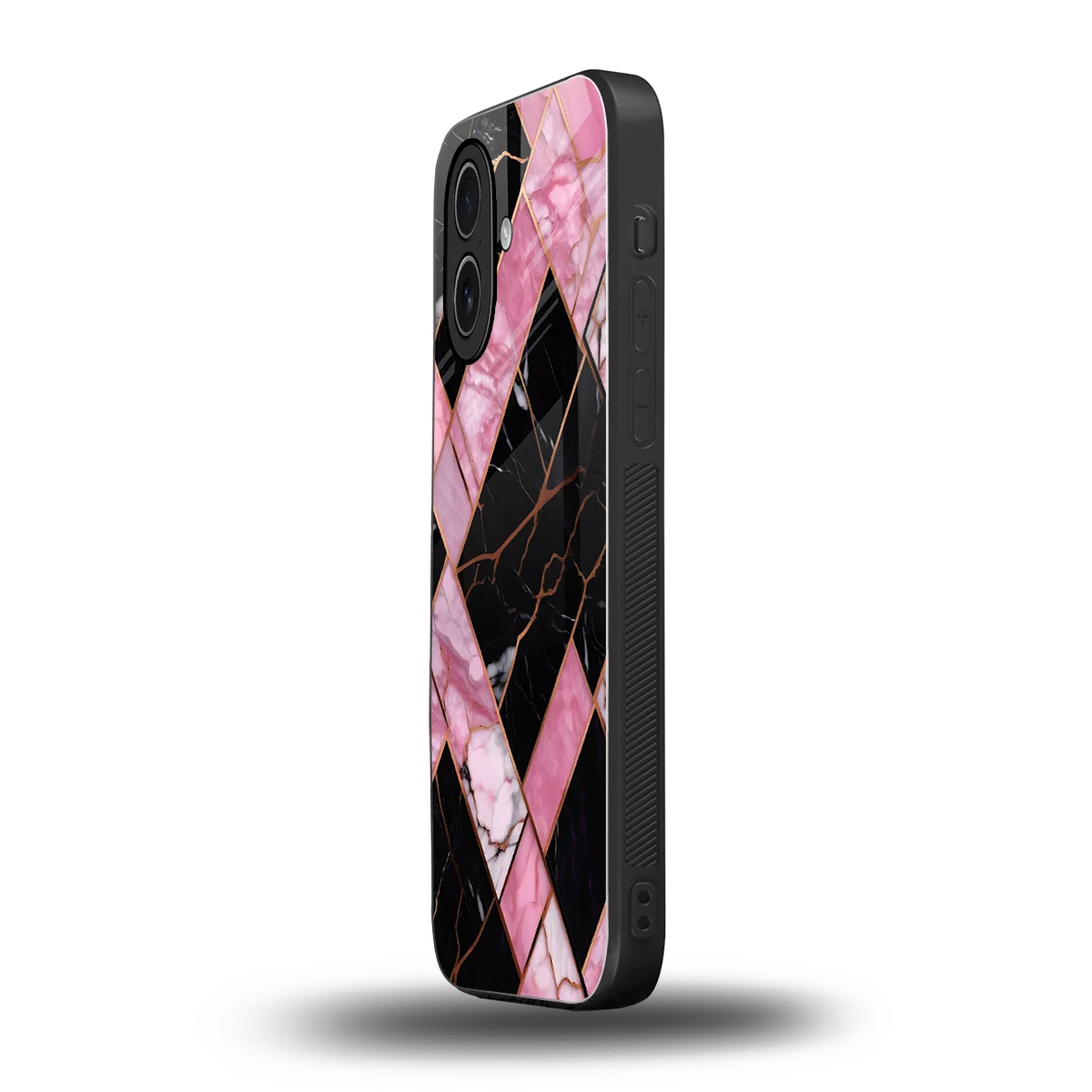 Rose Luxe iphone 17 mobile cover | shockproof glass phone case