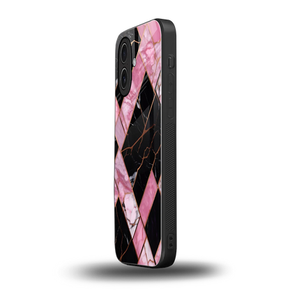 Rose Luxe iphone 17 mobile cover | shockproof glass phone case