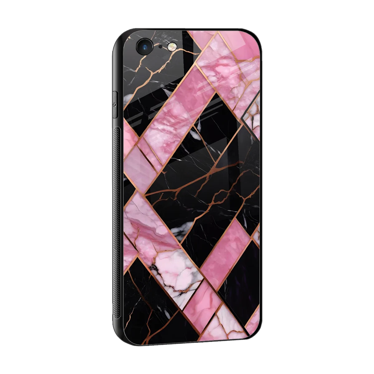 Rose Luxe sleek iphone 6s plus cover with tempered glass back and TPU edges
