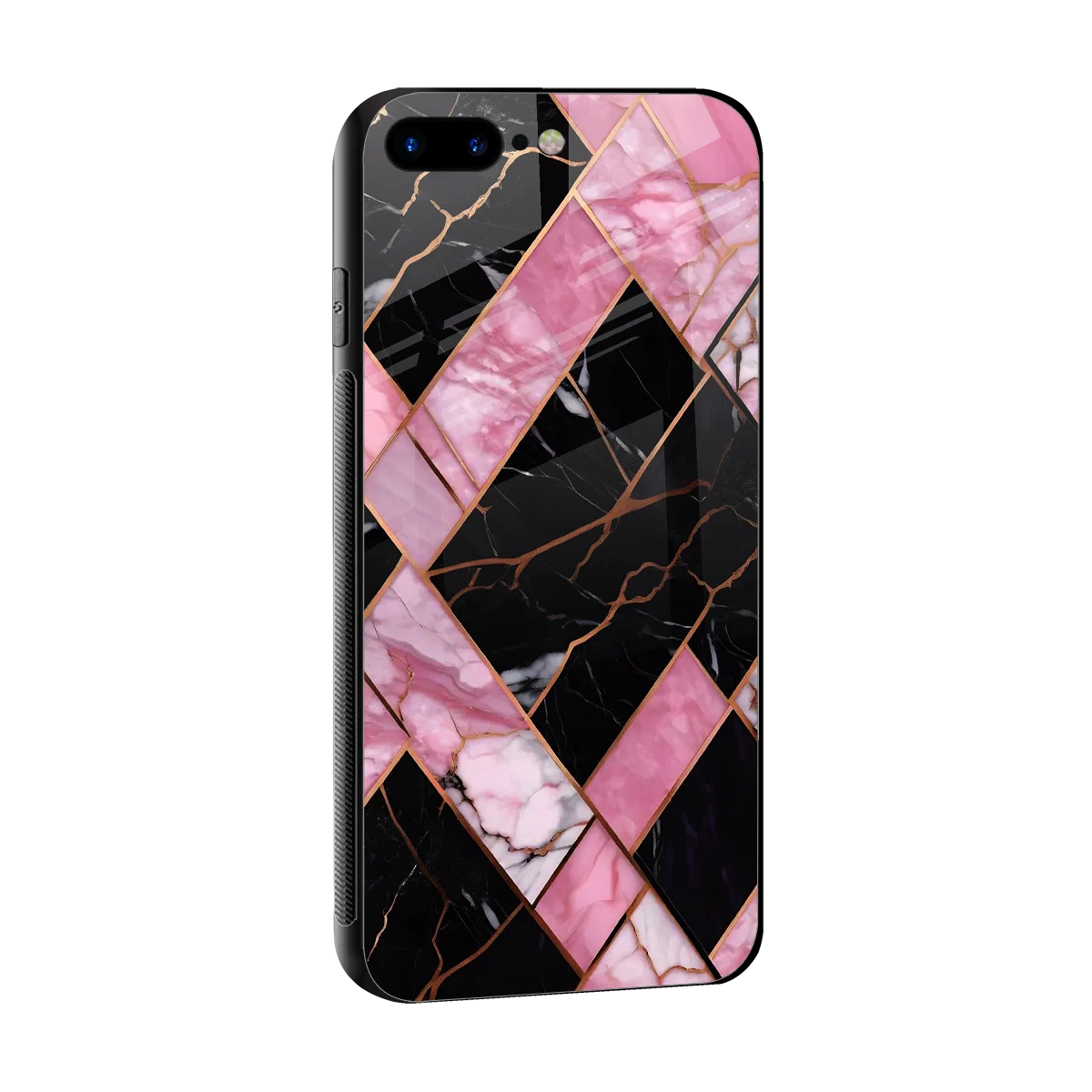 Rose Luxe sleek iphone 8 plus cover with tempered glass back and TPU edges