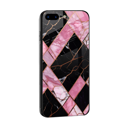 Rose Luxe sleek iphone 8 plus cover with tempered glass back and TPU edges