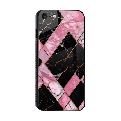 Rose Luxe sleek iphone 7 cover with tempered glass back and TPU edges