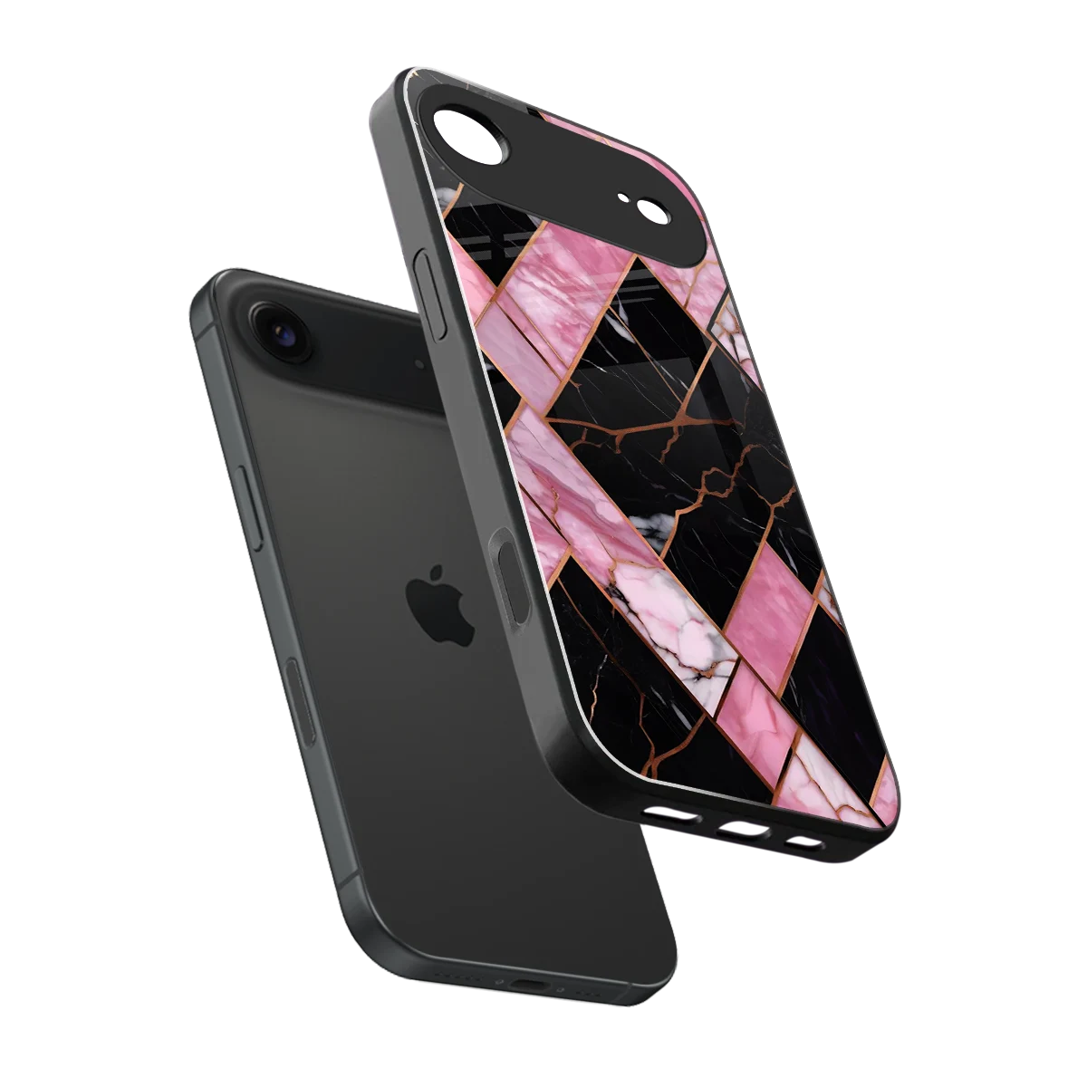 Rose Luxe sleek iphone air cover with tempered glass back and TPU edges