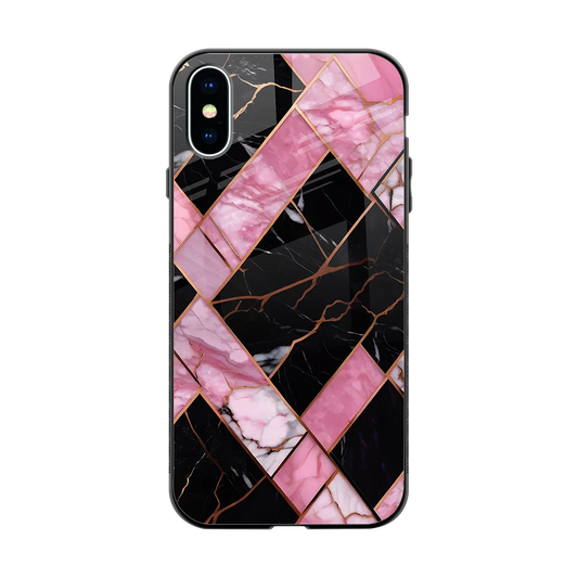 Rose Luxe back phone cover | glass case for iphone xs