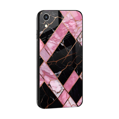 Rose Luxe sleek iphone xr cover with tempered glass back and TPU edges