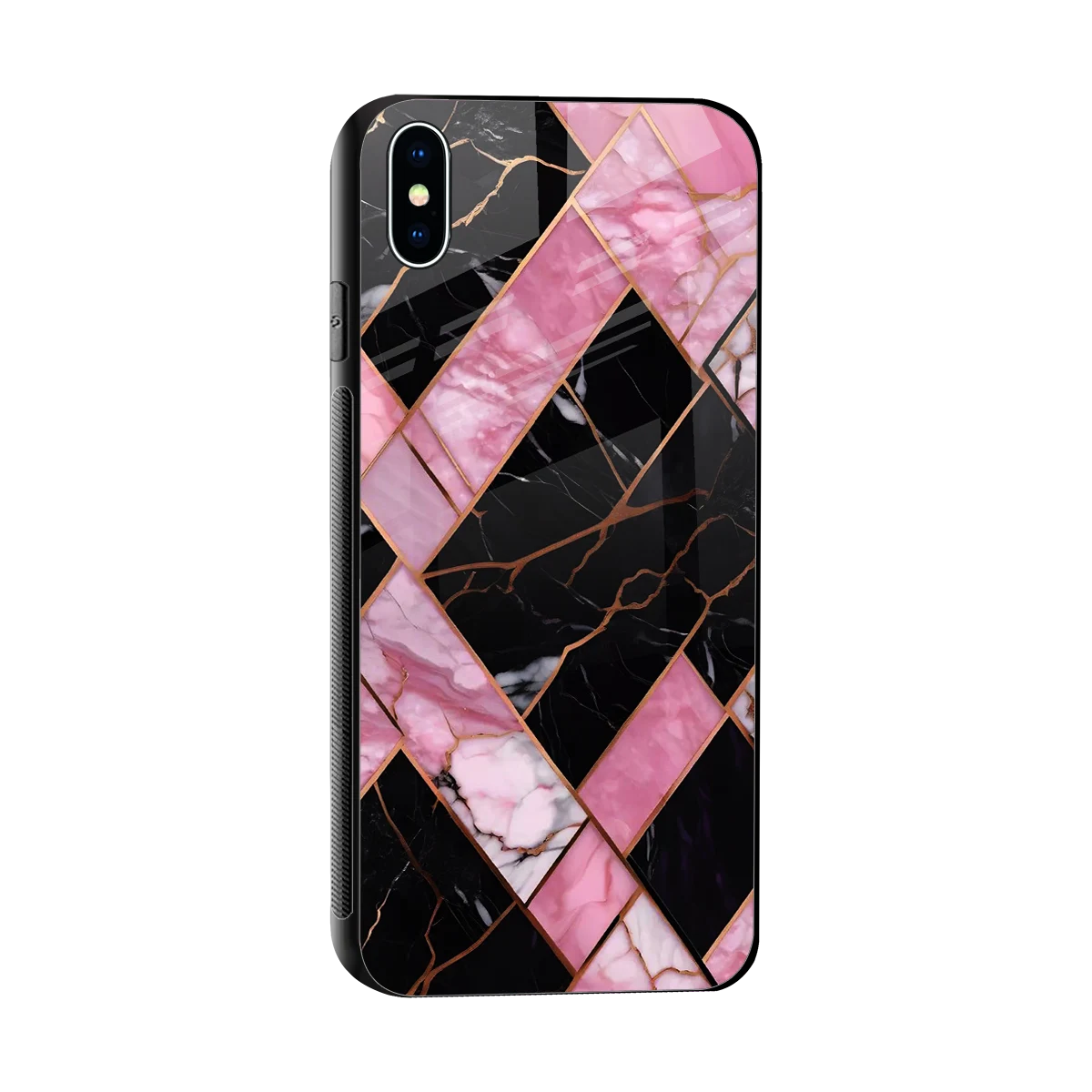 Rose Luxe sleek iphone xs max cover with tempered glass back and TPU edges