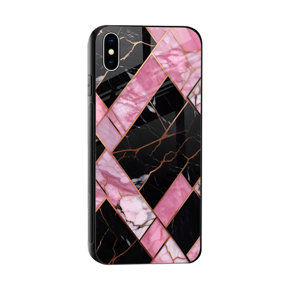 Rose Luxe sleek iphone xs max cover with tempered glass back and TPU edges