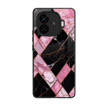 Rose Luxe back phone cover | glass case for iqoo neo 10r 5g