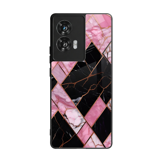 Rose Luxe back phone cover | glass case for motorola edge 50 fusion