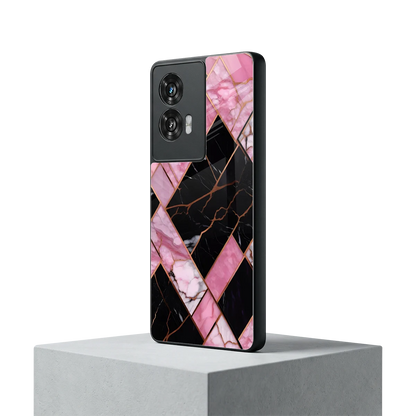 Rose Luxe motorola edge 50 fusion mobile cover | shockproof glass phone case