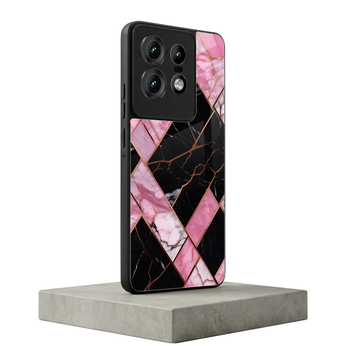Rose Luxe motorola edge 50 pro mobile cover | shockproof glass phone case