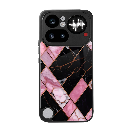 Rose Luxe back phone cover | glass case for nothing phone 4a pro