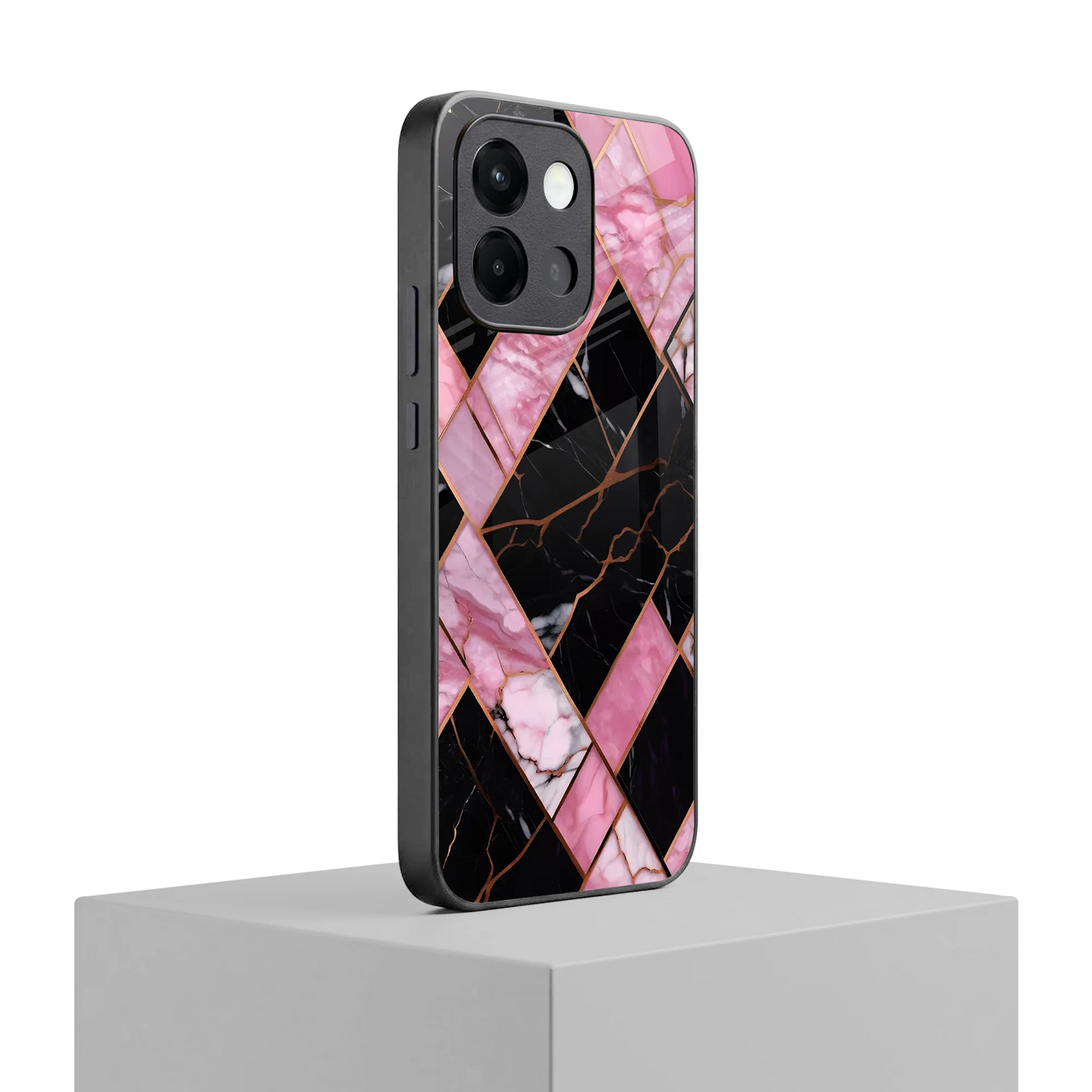 Rose Luxe oneplus 13s mobile cover | shockproof glass phone case