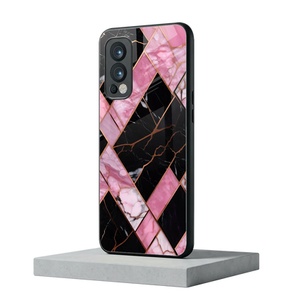 Rose Luxe oneplus nord 2 mobile cover | shockproof glass phone case