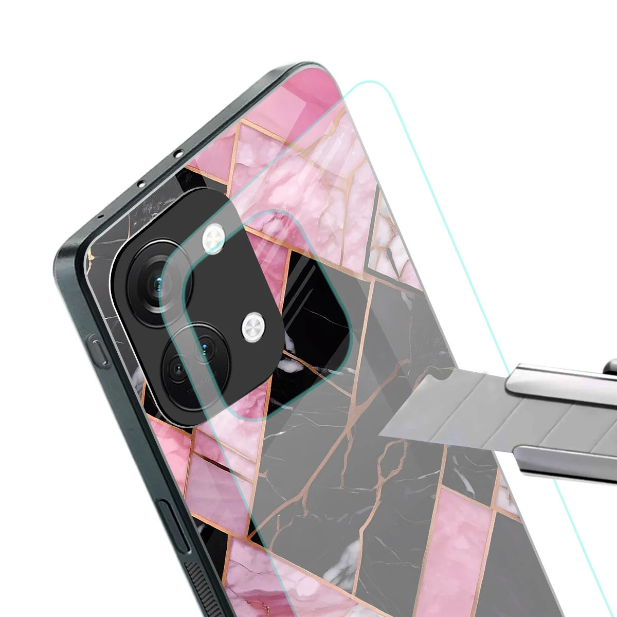 Rose Luxe stylish phone case for oneplus nord 3 | glossy glass and slim fit